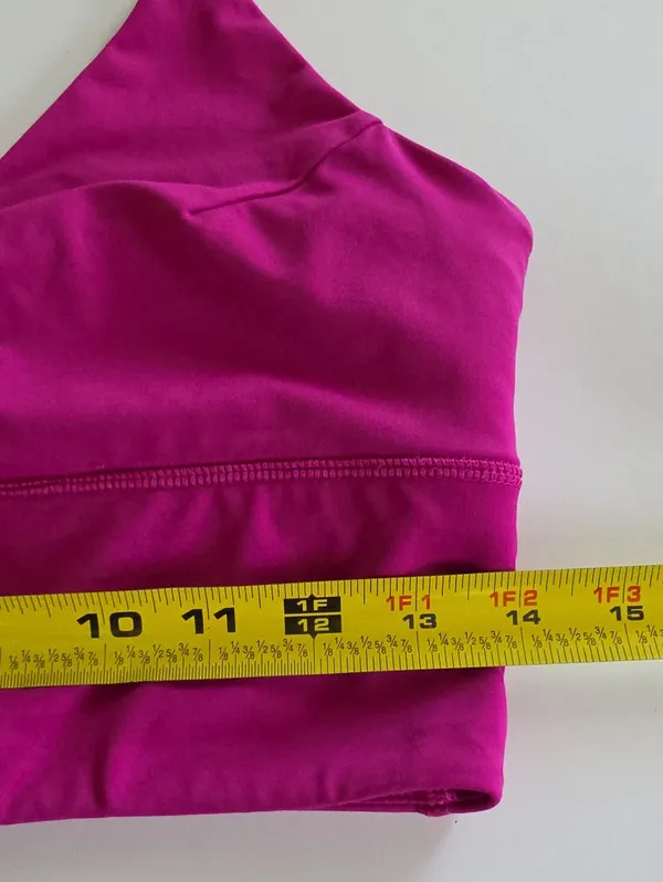 Lululemon Twist Bra Long Line Raspberry M/L - Image 8
