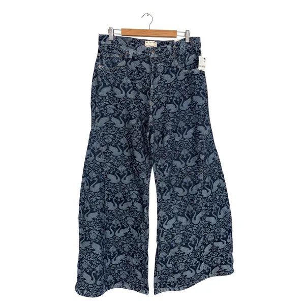 We The Free Free People Eden Slouch Swan Song Jeans Size 31 (Sold Out Colorway) - Image 5