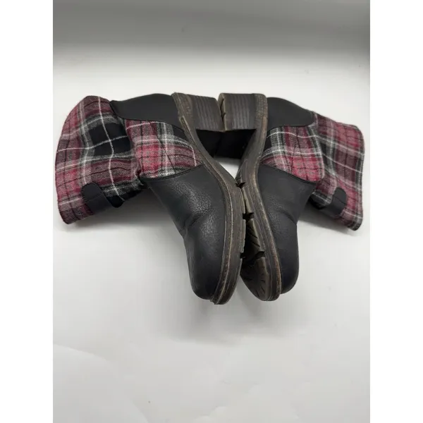 Muk Luk Plaid Flannel Zip Ankle Boots Women’s Size 7 - Image 5