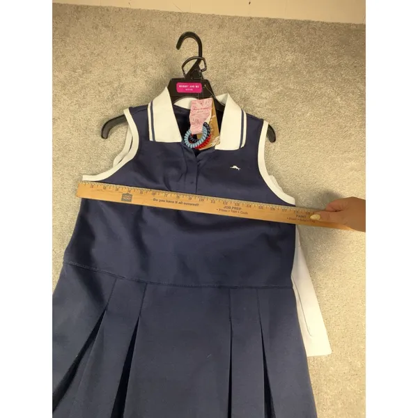 NWT Tommy Bahama Active Dress Set Women's M Navy Polo Tennis Golf Pleated 3pc - Image 6