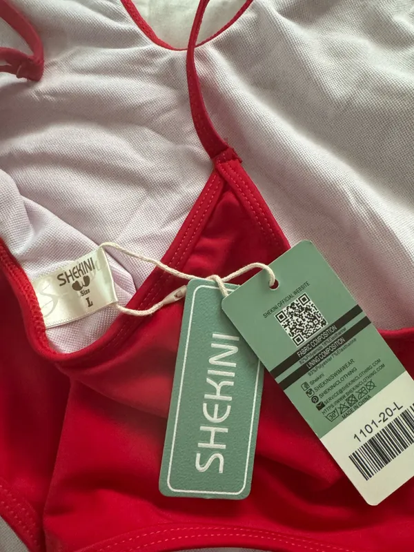 New Shekini swimsuit, high cut size large - Image 5