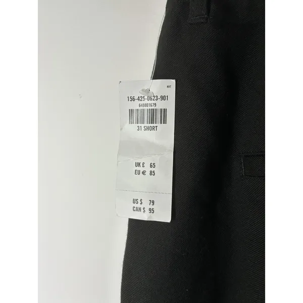 Abercrombie & Fitch Black Solid Ankle Pants Women Regular 31 Short Slit Ankle - Image 6