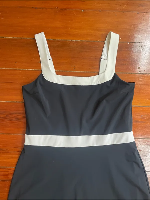 Abercrombie & Fitch Mini Skort Dress Black & White Tennis Athletic Golf Sz LT 🧡🎀 - Image 9