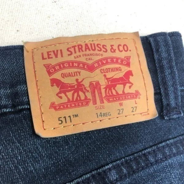 Levi  dark blue slim Jeans - Image 6