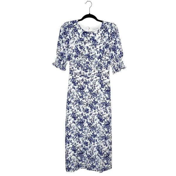 Baltic Born Demi Floral Midi Dress Women's Blue Size Small - Image 2