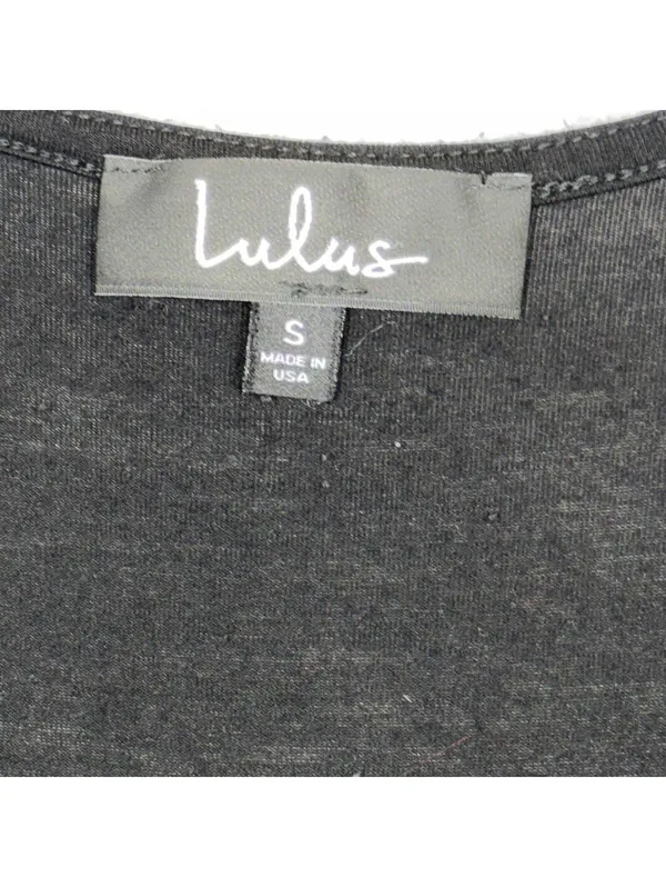 Lulus Black Wrap Dress - Size S - Image 4