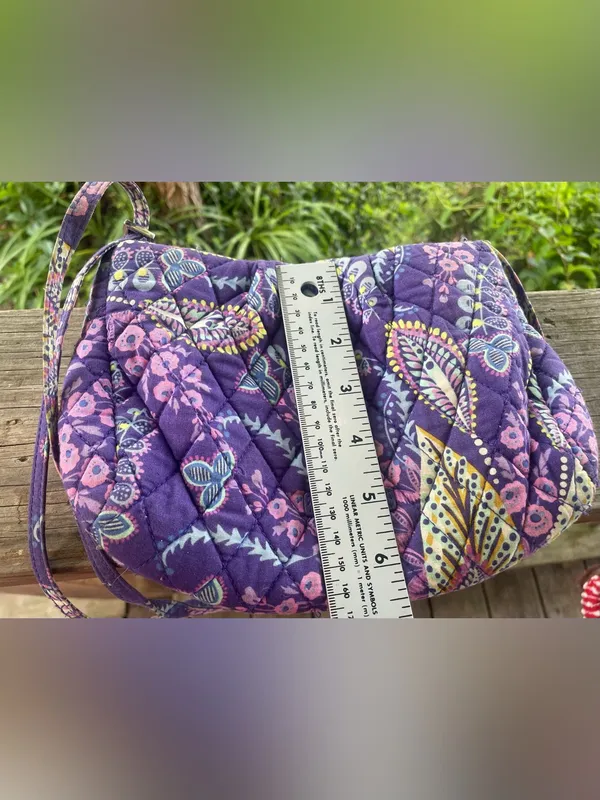 Vera Bradley Crossbody Bag Batik Leaves ~ Retired Pattern - Image 4