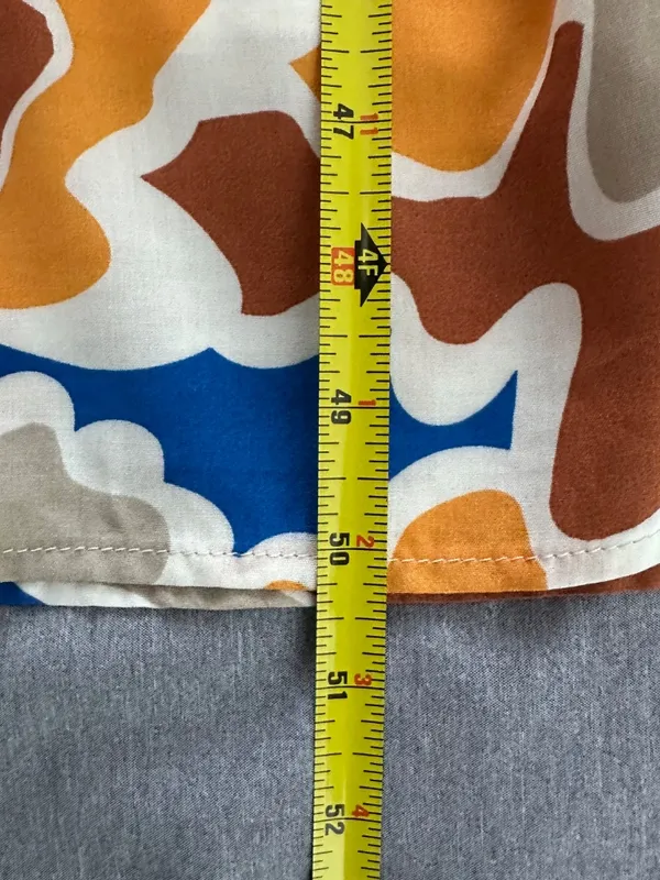Anthropologie x Dolan Left Coast Womens M Smocked Midi Dress Multicolor Abstract - Image 8