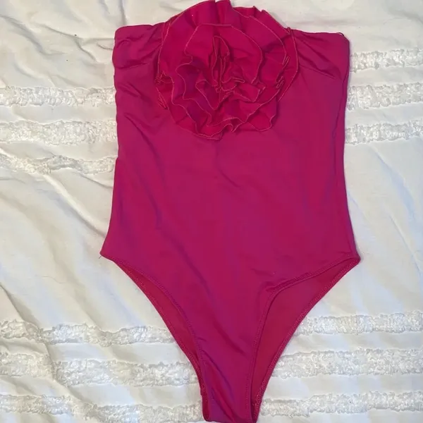 Zara NWT Maxi Flower Swimsuit - Image 4