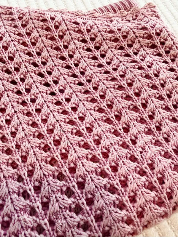Free People Boomerang Crochet Open Knit Boatneck Sweater in Sweetpea Pink - Image 9
