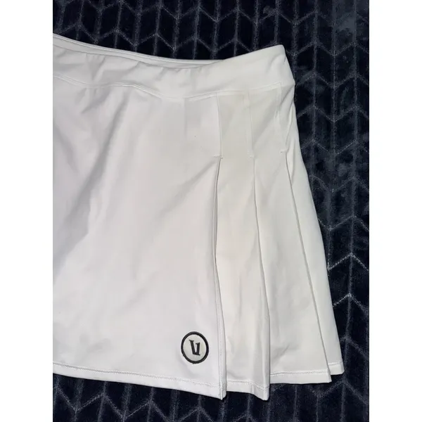 Vuori Women All The Form White Skort skirt Short Size Large - Image 2