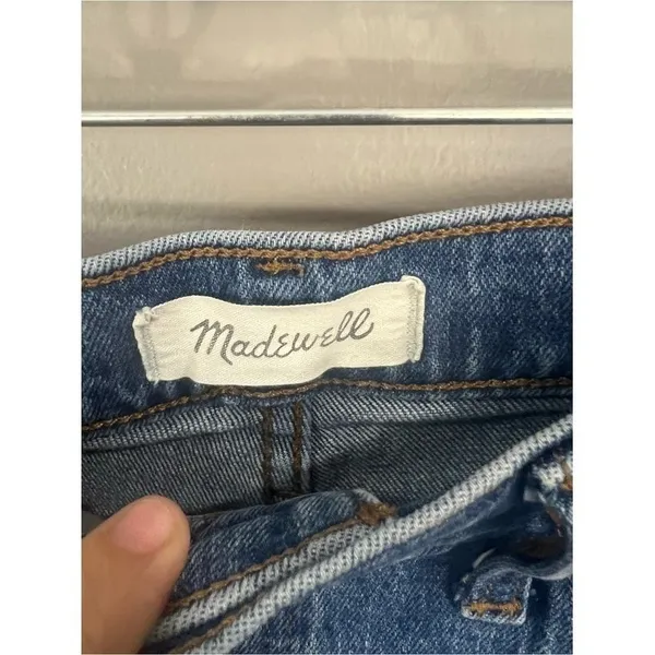 Madewell Balloon Jeans Women 31T Blue Great High Rise Tapered Leg Denim - Image 2