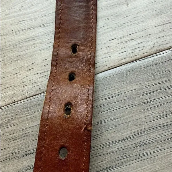 Coach Belt Navy Leather - Image 7