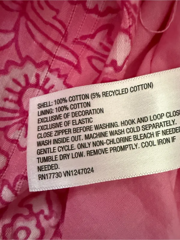 Roller Rabbit X Target Pink Paisley Floral Drop Waist Milkmaid Boho Midi Dress - Image 4
