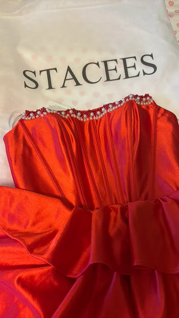 Stacee’s Prom Dress Red Size 4 - Image 4