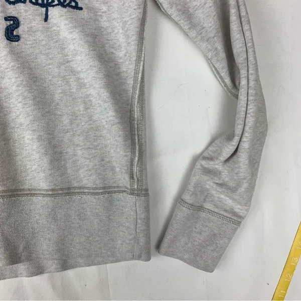 Hollister size medium Light Gray deep v V-Neck lightweight y2k sweatshirt - Image 6