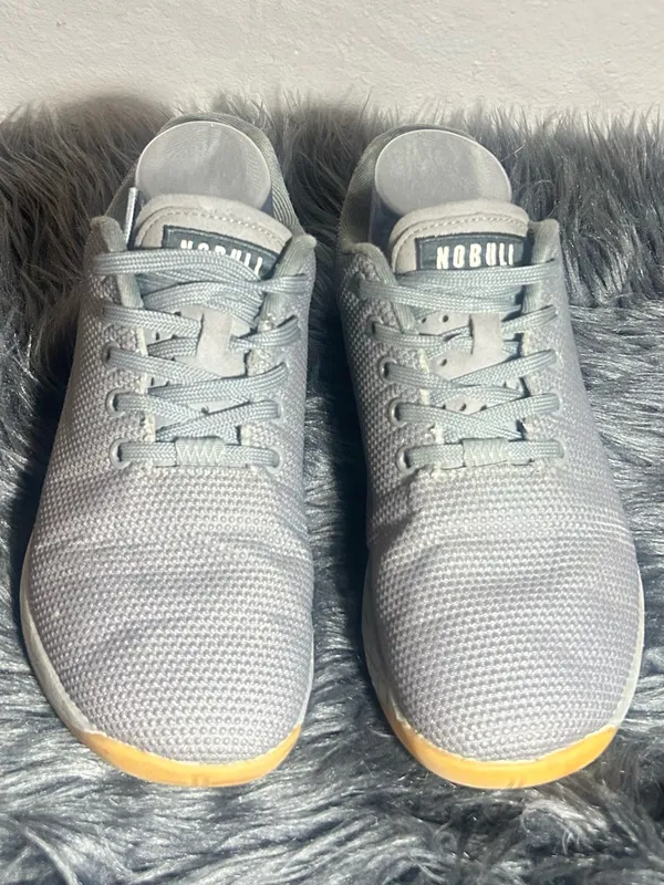 NOBULL Trainer Grey with Gum Outsole Sneakers Size 8 Women’s Men’s 6.5 - Image 7
