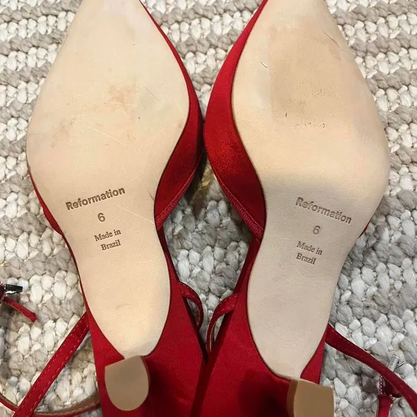 Reformation Wade 50MM Satin Kitten Heels - Image 10