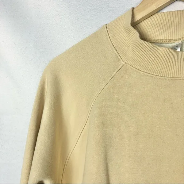 Fabletics James Shorewood Tan Mock‎ Neck Pullover Sweatshirt M - Image 5