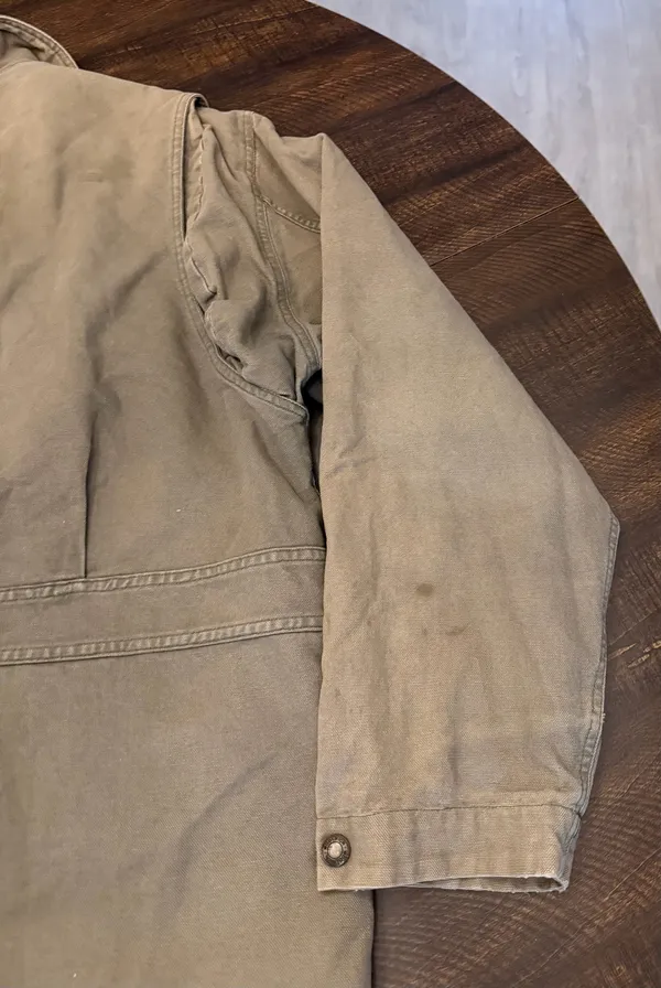 Vintage Woolrich Barn Coat Chore Jacket Mens Medium Blanket Lined Canvas - Image 14