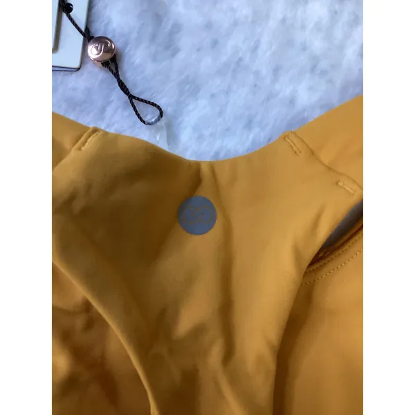 Calia Inspire High Neck Tank Glowing Umber Yellow XS WAX14707LL Built-in Bra NWT - Image 3