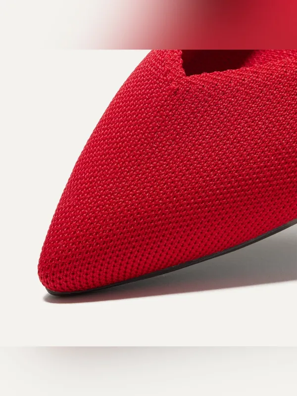 Rothy’s Red The Point Flats | Size 8 - Image 3