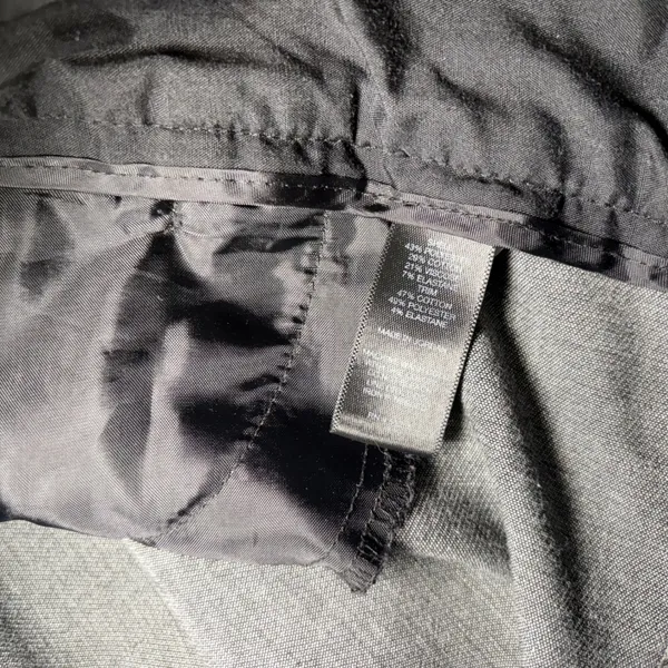 Express‎ Columnist Gray Stretch Dress Pants Black Trim Size 4R Corpcore Y2K work - Image 8