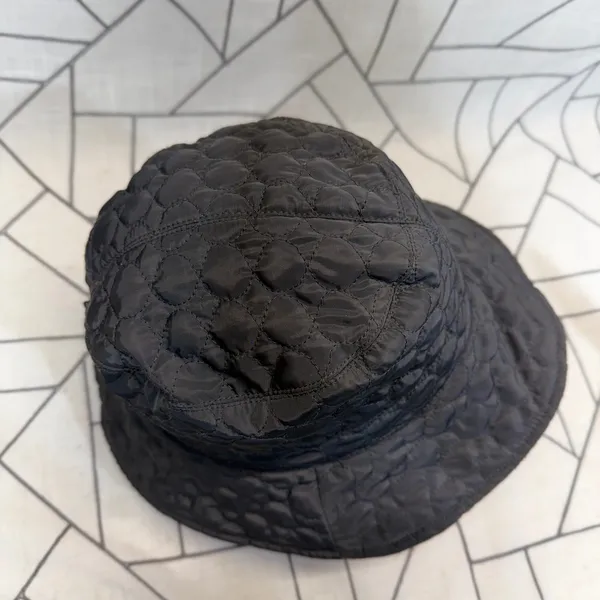 Scala Pronto Bucket Hat OS Black Quilted Fleece Lined Adjustable Toggle - Image 5