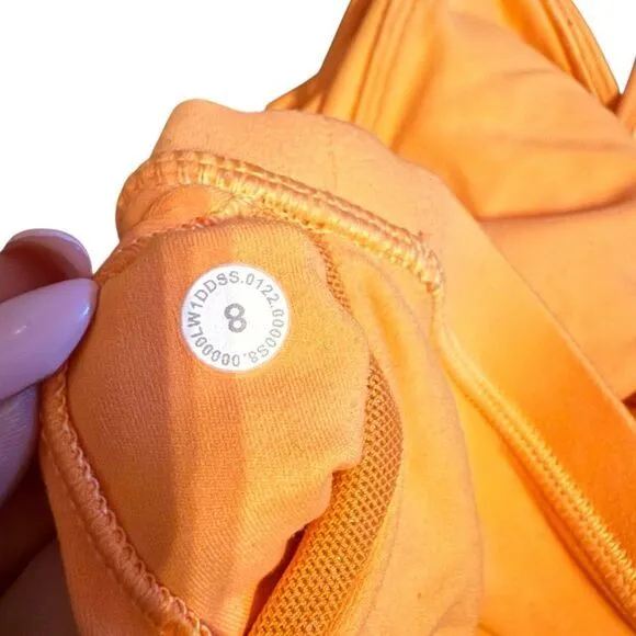 Lululemon Womens 8 Align Tank Orange Soda Fitted Crop Basic‎ Trendy Athletic - Image 4