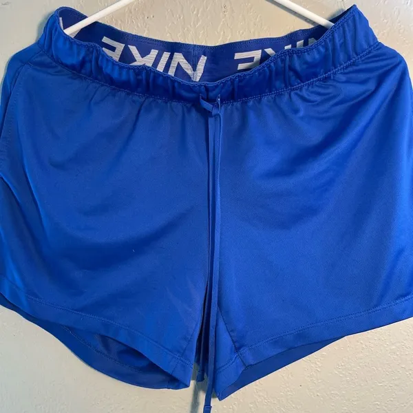 Nike Blue Athletic Shorts with Elastic Waistband Dri-Fit SZ S High-Waist - Image 5