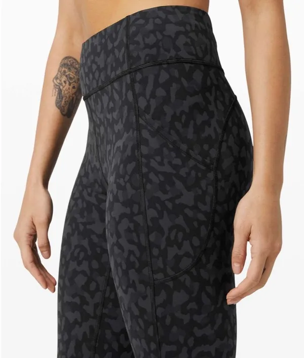 Lululemon Invigorate High-Rise Crop 23" Formation Camo Deep Coal Multi 4 - Image 9