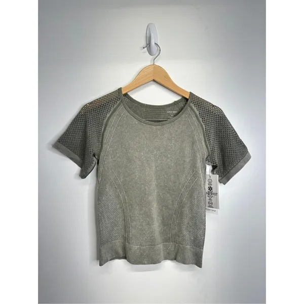 Nine West Active Wear‎ Womens Short Sleeve Top Green Breathable Size S/M NWT - Image 2