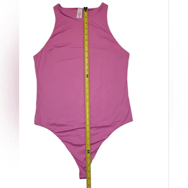 NWT Victoria's Secret with FeatherSoft Innovation Tank Pink Bodysuit Size:Large‎ - Image 5