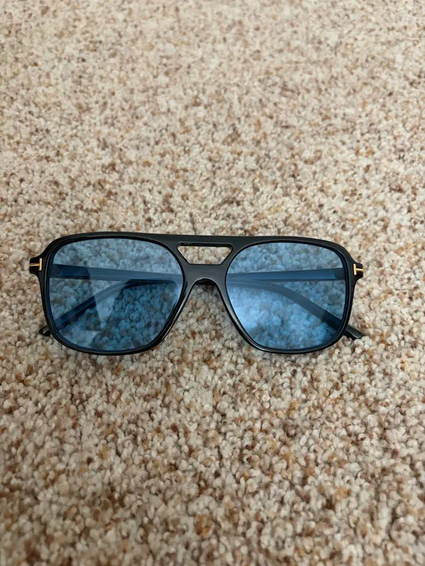 Blue Lens Aviator Sunglasses - Image 2