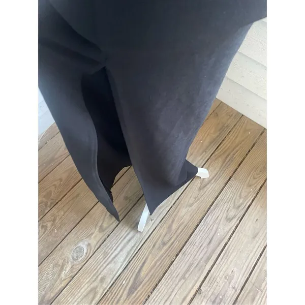 NWT Pretty Little Thing long maxi skirt Textured chain details Black Size 4 - Image 7