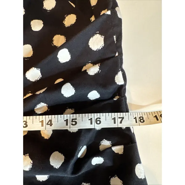 American Living Polka Dot Sleeveless FIt and Flare Midi Dress Scoop Neck Large - Image 8