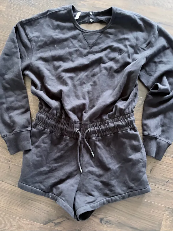 FP Movement Free People Best Of Romper Black S/P Long Sleeve Athleisure - Image 2