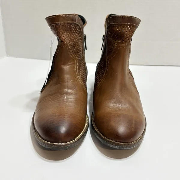 Sterling River Boots Womens 10 Brown Leather Perforated Western NWT - Image 7