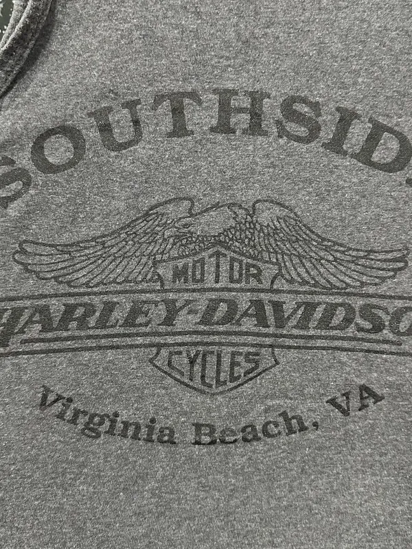 Harley Davidson Grey Tank Top Shirt - Image 5
