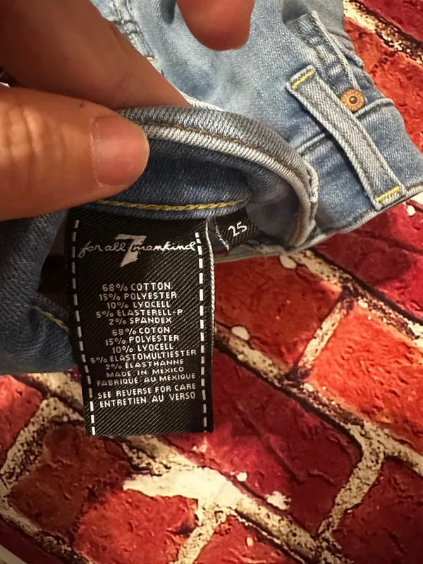 7 for all mankind jeans size 25 - Image 6