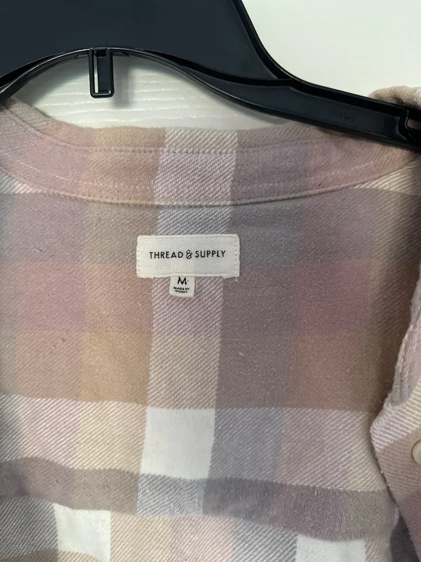 Thread and Supply Cropped flannel - Image 2