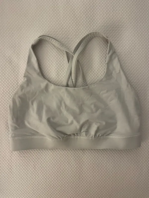 White Lululemon sports bra - Image 2