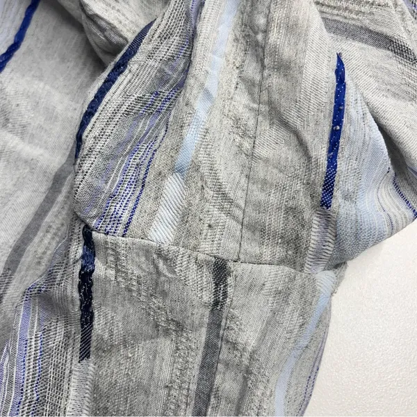 Imperfect Koch women’s long sleeve button down shirt textured cotton blend large - Image 3
