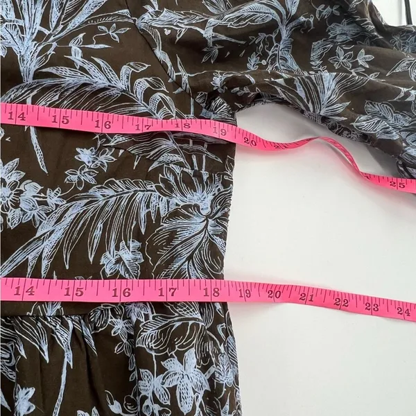 SAIPH‎ lab Santorini Floral Dress Size L Cotton Italy Relaxed Coastal - Image 5
