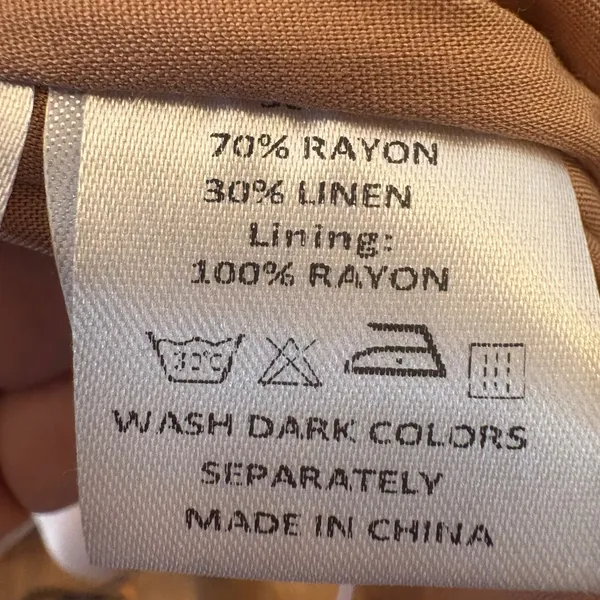 Girl‎ and the Sun Marlow Mini Dress Linen Blend Size Medium - Image 6