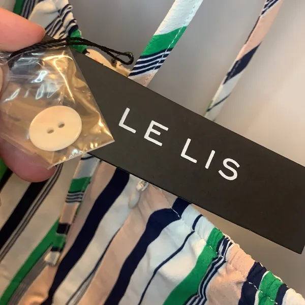 Le Lis striped button down dress Large - Image 9