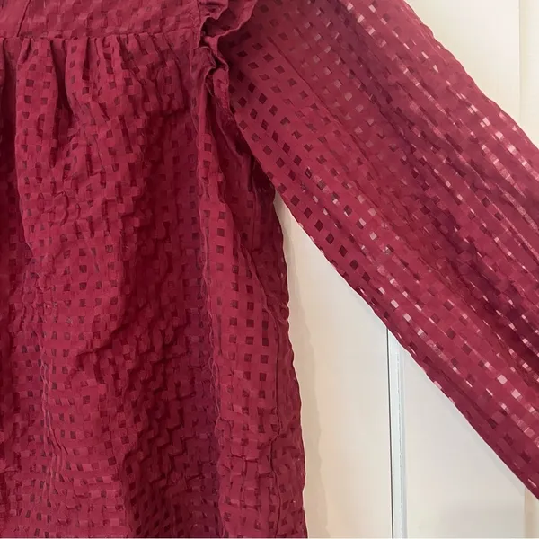 Metro Burgundy Blouse - Image 6