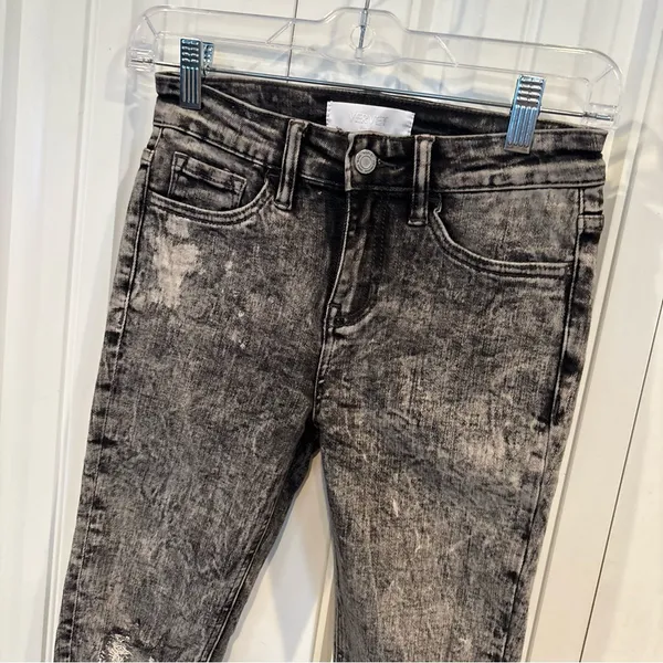 Vervet‎ Black/Gray Distressed Jeans Size 24 - Image 3
