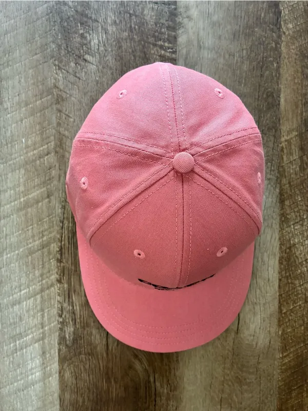 Coach Embroidered Baseball Hat CAA64 Pink / Black - Image 6