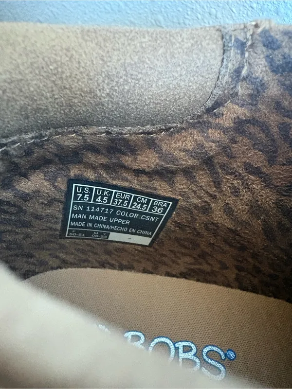 Skechers BOBS Chill Wedge Elevated Bliss Boots Tan Size 7.5 - Image 7
